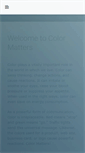 Mobile Screenshot of colormatters.com
